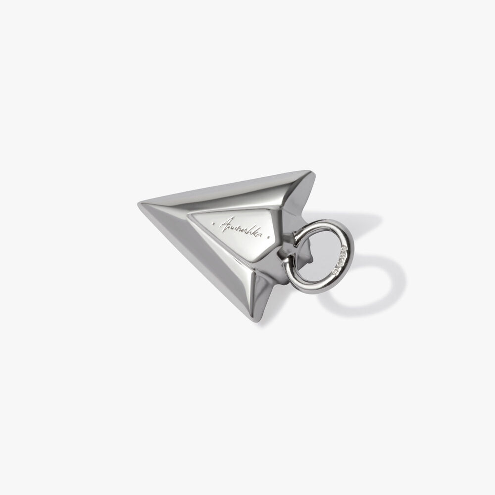 Flight 18ct White Gold Diamond Arrow Earring Drops | Annoushka jewelley